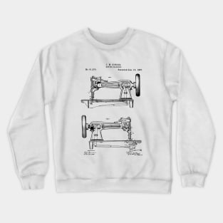 Patent Blueprint 1867 Singer Sewing Machine Crewneck Sweatshirt